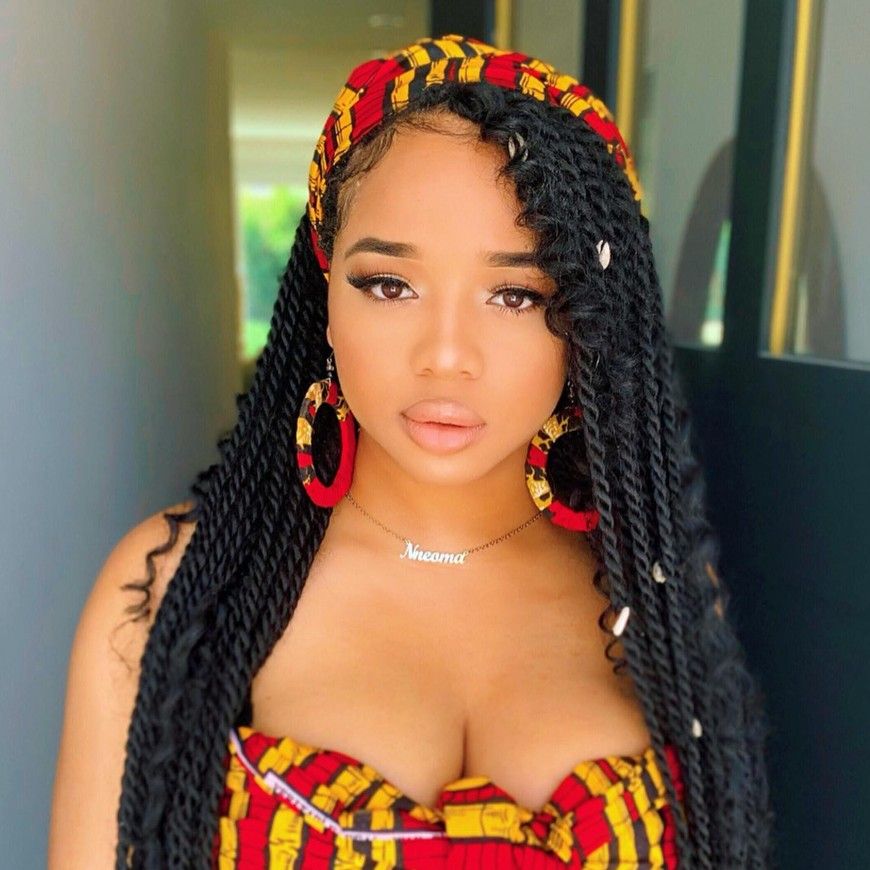 Voluminous Senegalese Twists with Color Mix Voluminous Senegalese Twists with Color Mix — Braided Hairstyles 2027 for Black Women