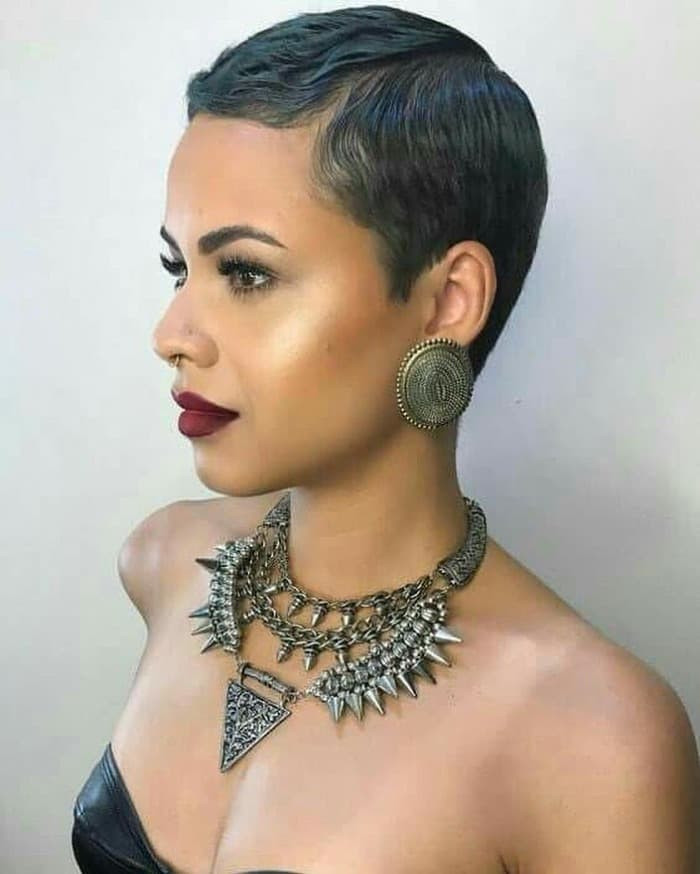 Sculpted Finger Wave Pixie — Pixie 2027 for Natural Hair