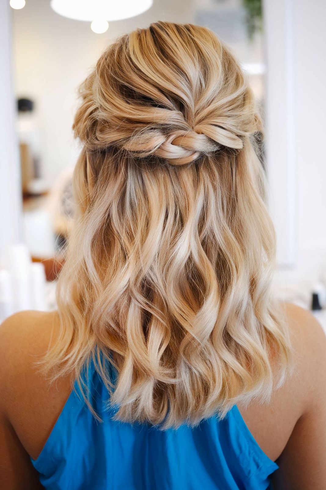 Collarbone Braided Half Updo Collarbone Braided Half Updo — Heatless Hairstyles 2027