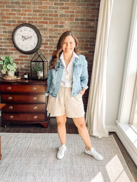 Off-White Button-Front Midi Skirt Set Off-White Button-Front Midi Skirt Set — Summer Everyday Outfits 2027