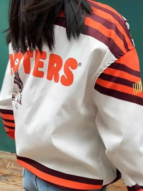 Bomber Jacket with Prominent 'HOOTERS' Logo — NASCAR Outfits 2027