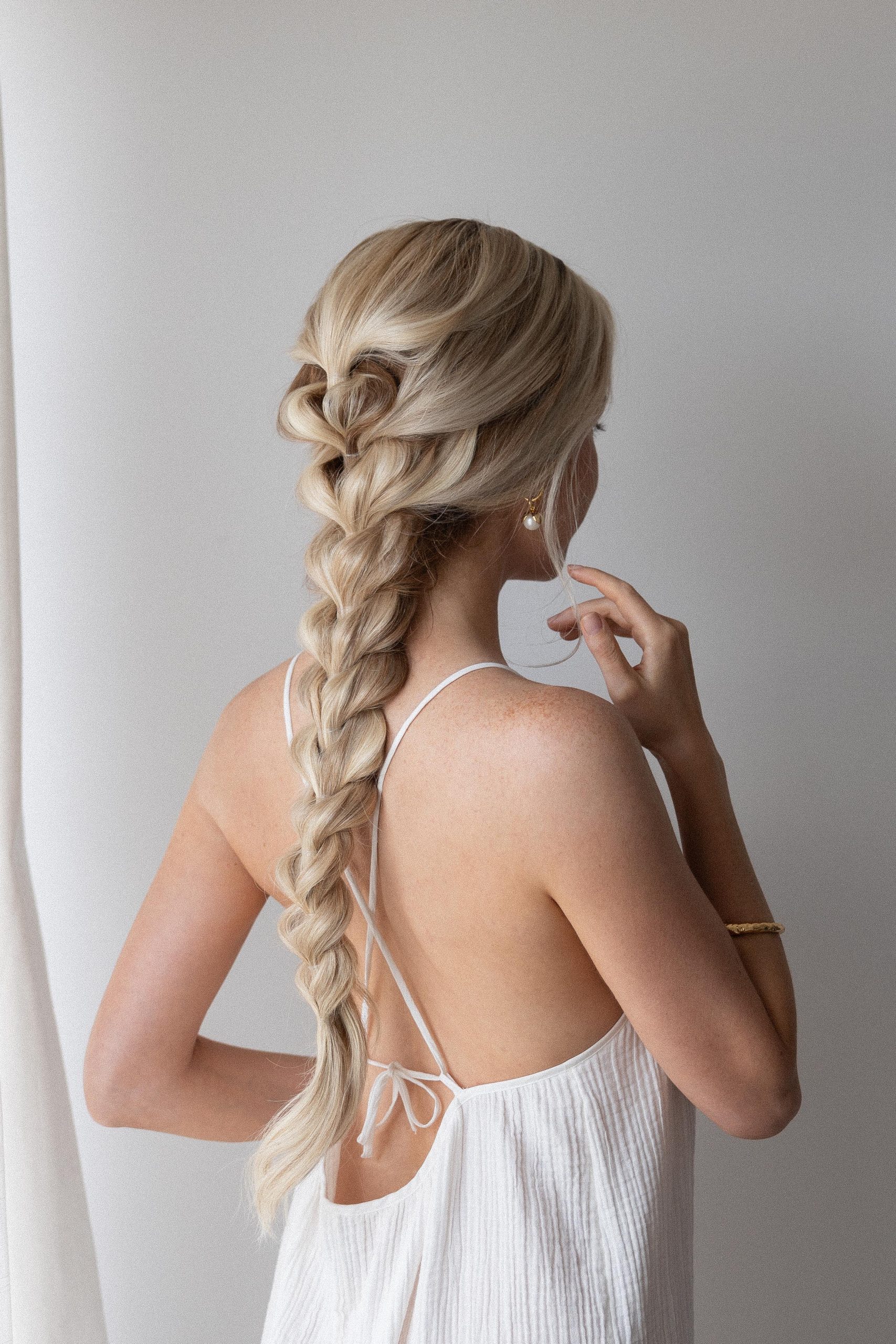 Textured Ash Blonde Fishtail Braid — Braids 2027 for Medium Hair