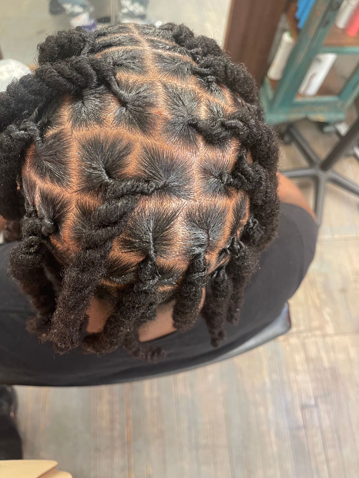 Neatly Sectioned Shoulder Locs Neatly Sectioned Shoulder Locs — Retwist Locs 2027