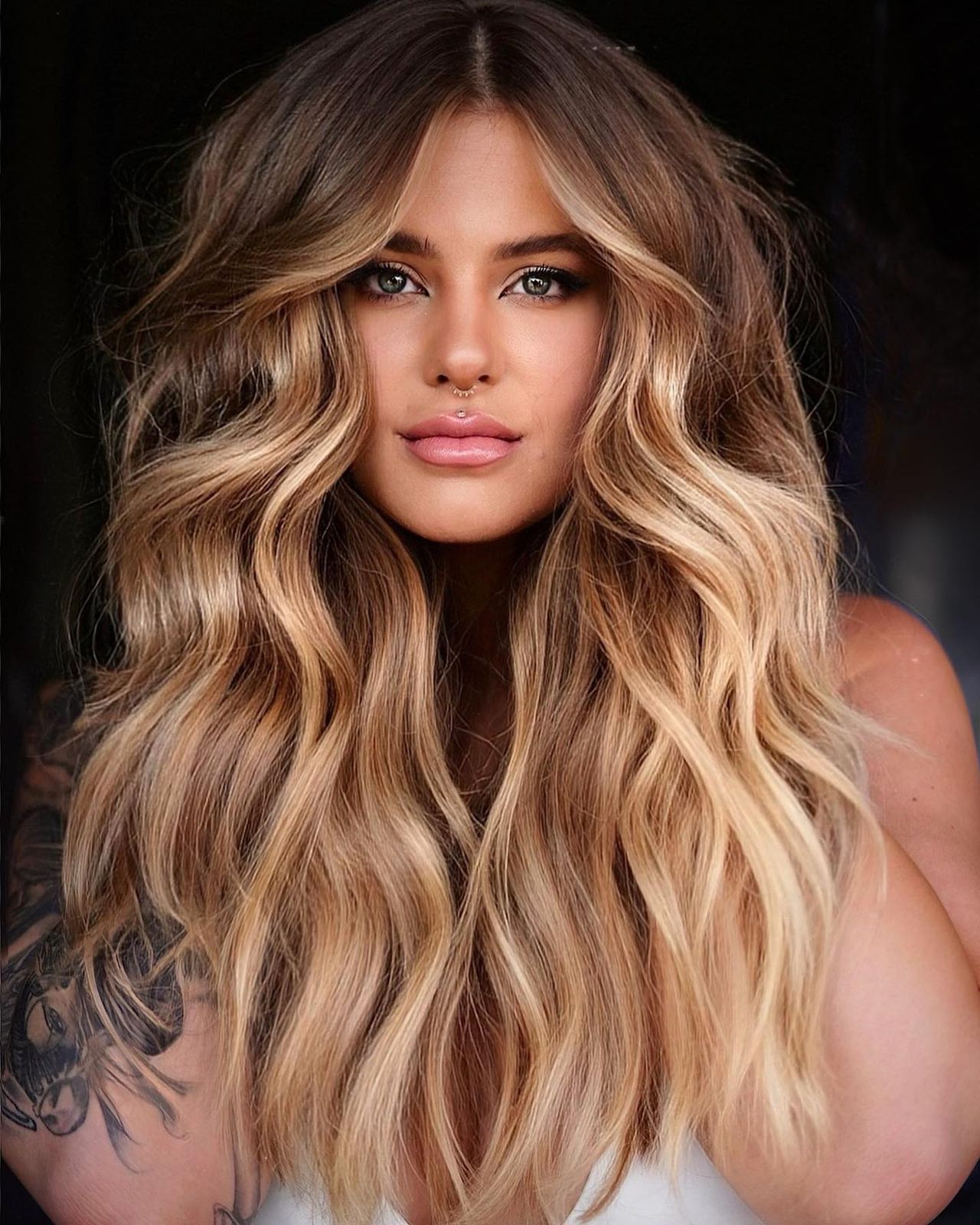 Rich Honey Blonde With Root Shadow And Balayage — Blonde Hair 2027 for Hazel Eyes