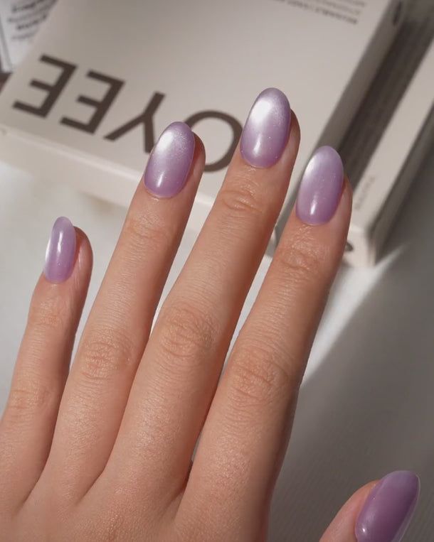 Cat Eye Shimmer Visual Idea Cat Eye Shimmer Visual Idea — Pastel Purple Nails 2027
