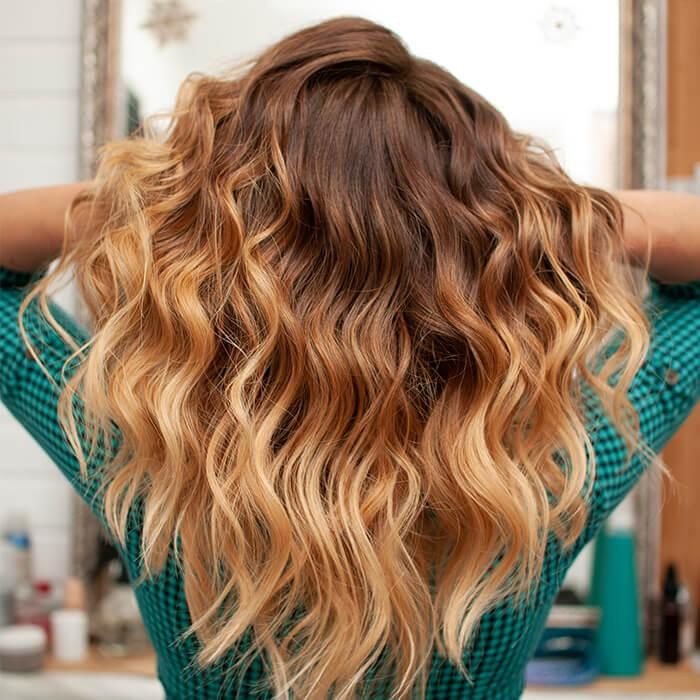 Dark Brown Base With Blonde Balayage Visual Idea — Beach Waves 2027