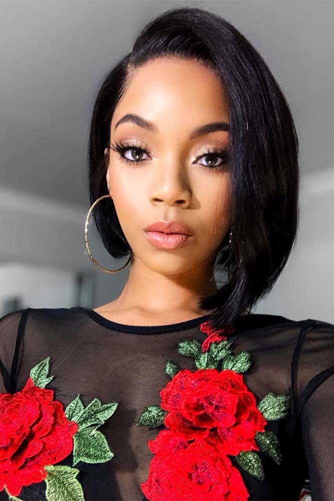 Asymmetrical Black Bob Asymmetrical Black Bob — Bob 2027 for Straight Hair