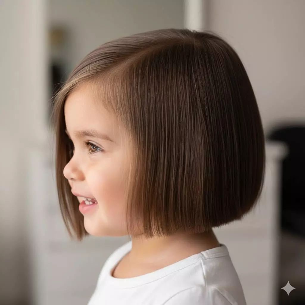 Side-Swept Visual Idea — Bob 2027 for Little Girls