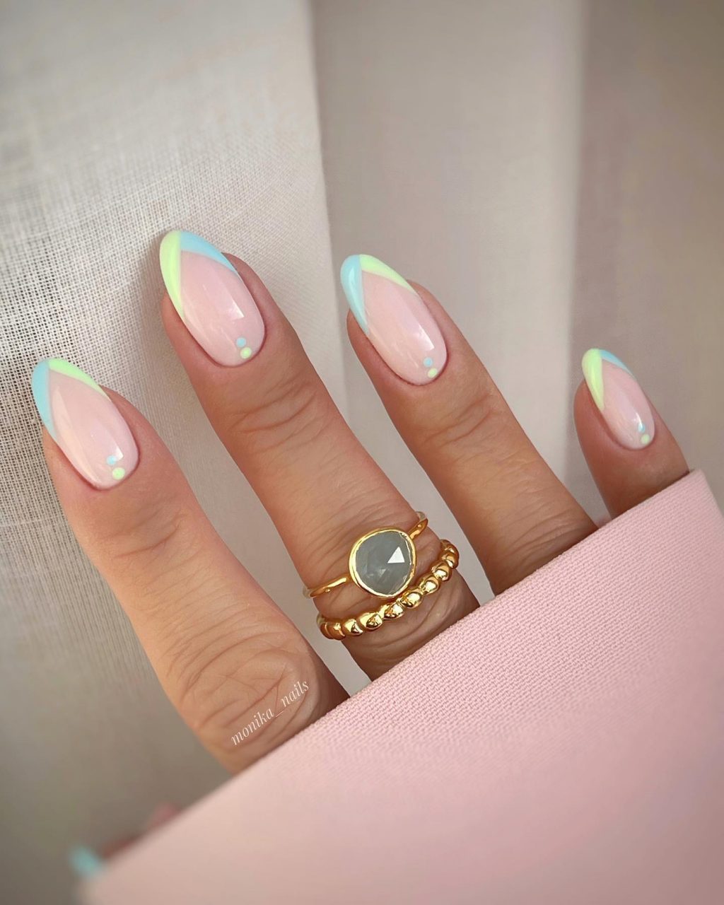 Pastel Geometric French Tips Pastel Geometric French Tips — Nail Art 2027 for Beginners