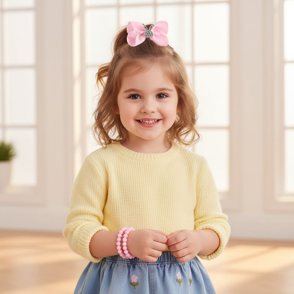 Shoulder Visual Idea — Ribbons Little Girl Hairstyles 2027