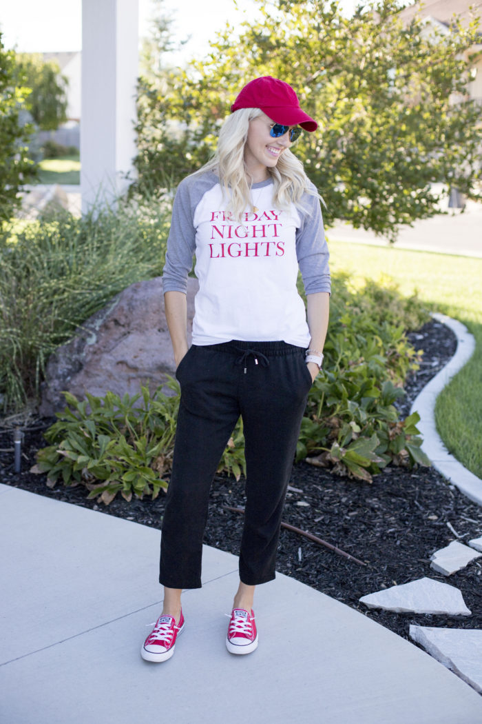 Retro Sporty: Baseball Tee and Red Cap — Game Day Outfits 2026