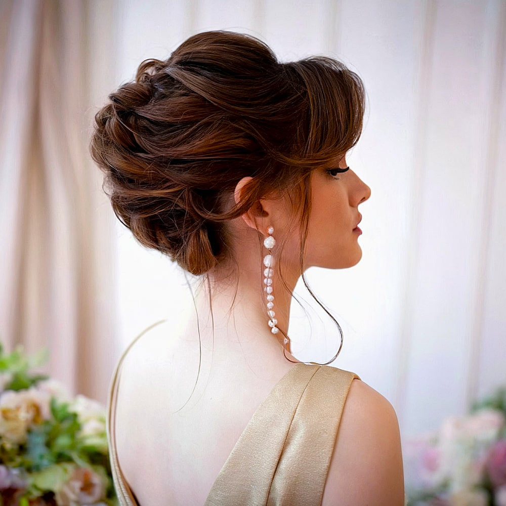 Timeless Chignon Updo With Face-Framing Curls Timeless Chignon Updo With Face-Framing Curls — Prom Hairstyles 2027 with Weave
