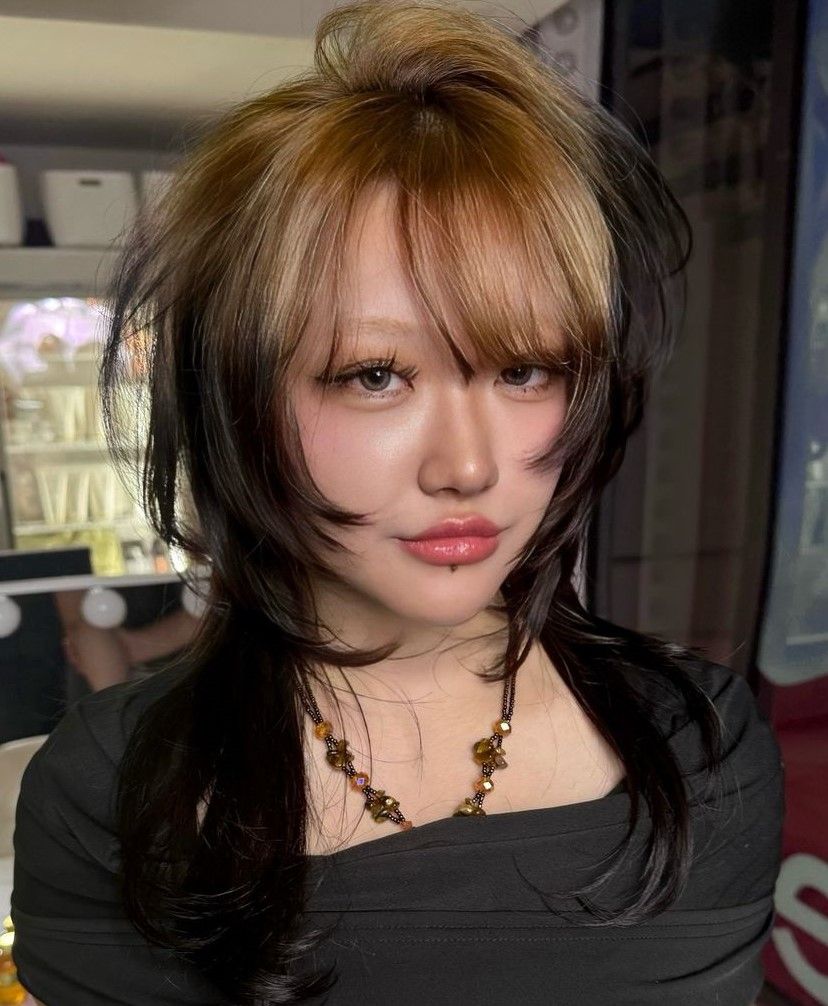 Black With Blonde And Dark Brown Panels Visual Idea Black With Blonde And Dark Brown Panels Visual Idea — Goth Hair Color 2027