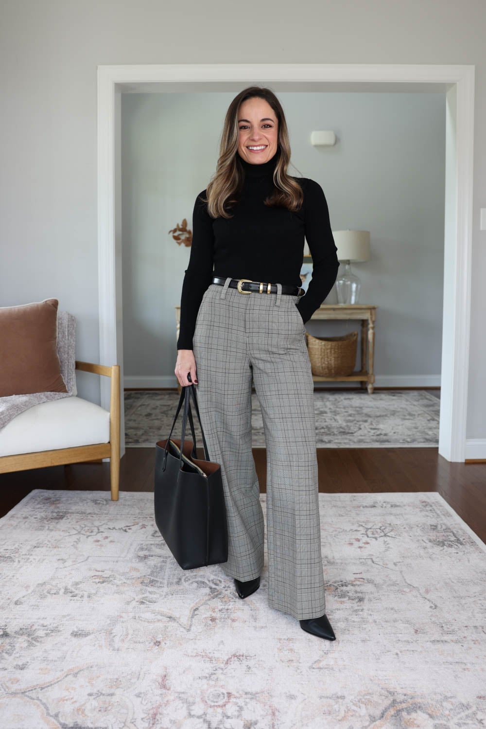 Mint Green Blazer with Navy Cropped Trousers Mint Green Blazer with Navy Cropped Trousers — Winter Office Outfits 2027