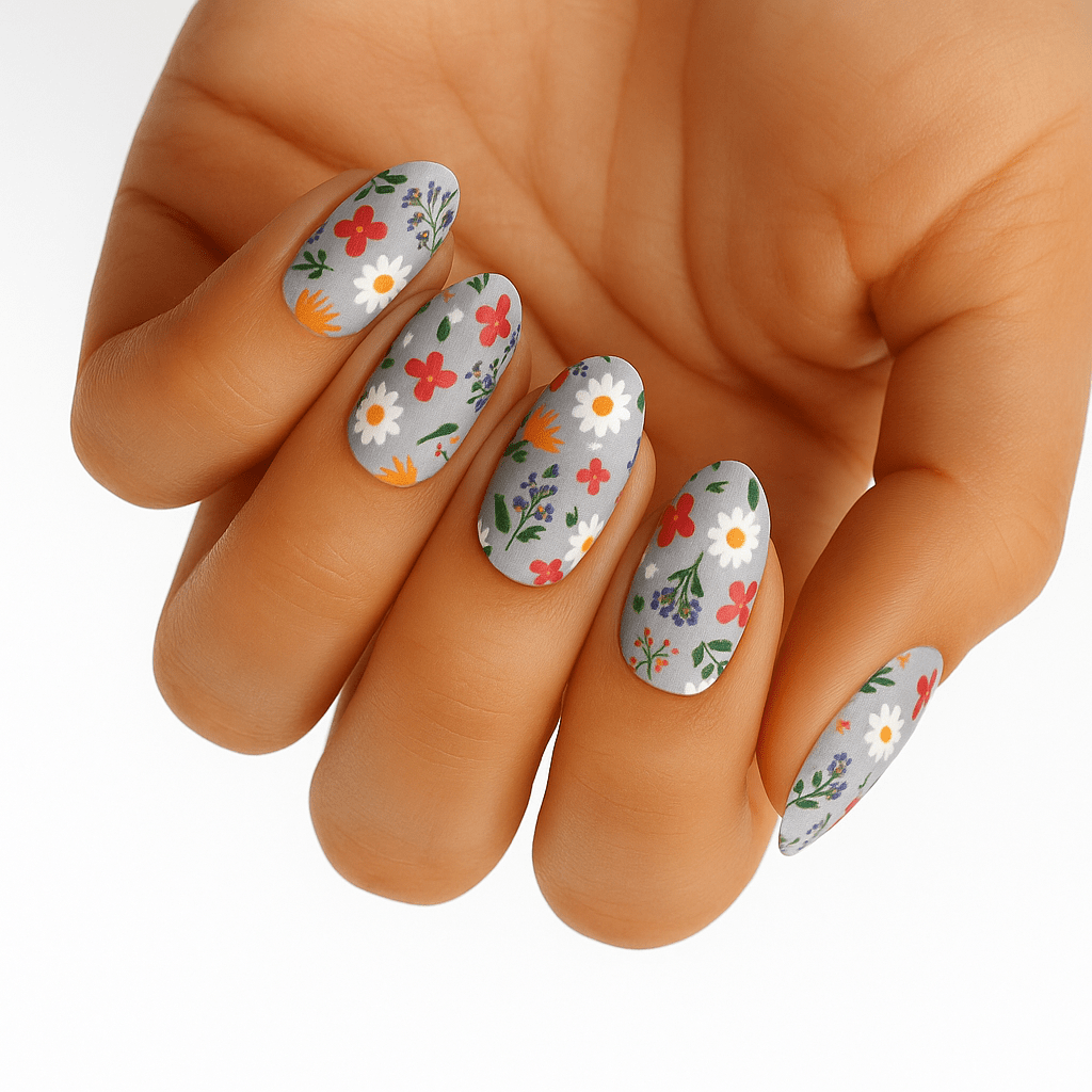 Yellow Tip Daisy Stiletto Nails Yellow Tip Daisy Stiletto Nails — Wildflower Flower Nails 2027