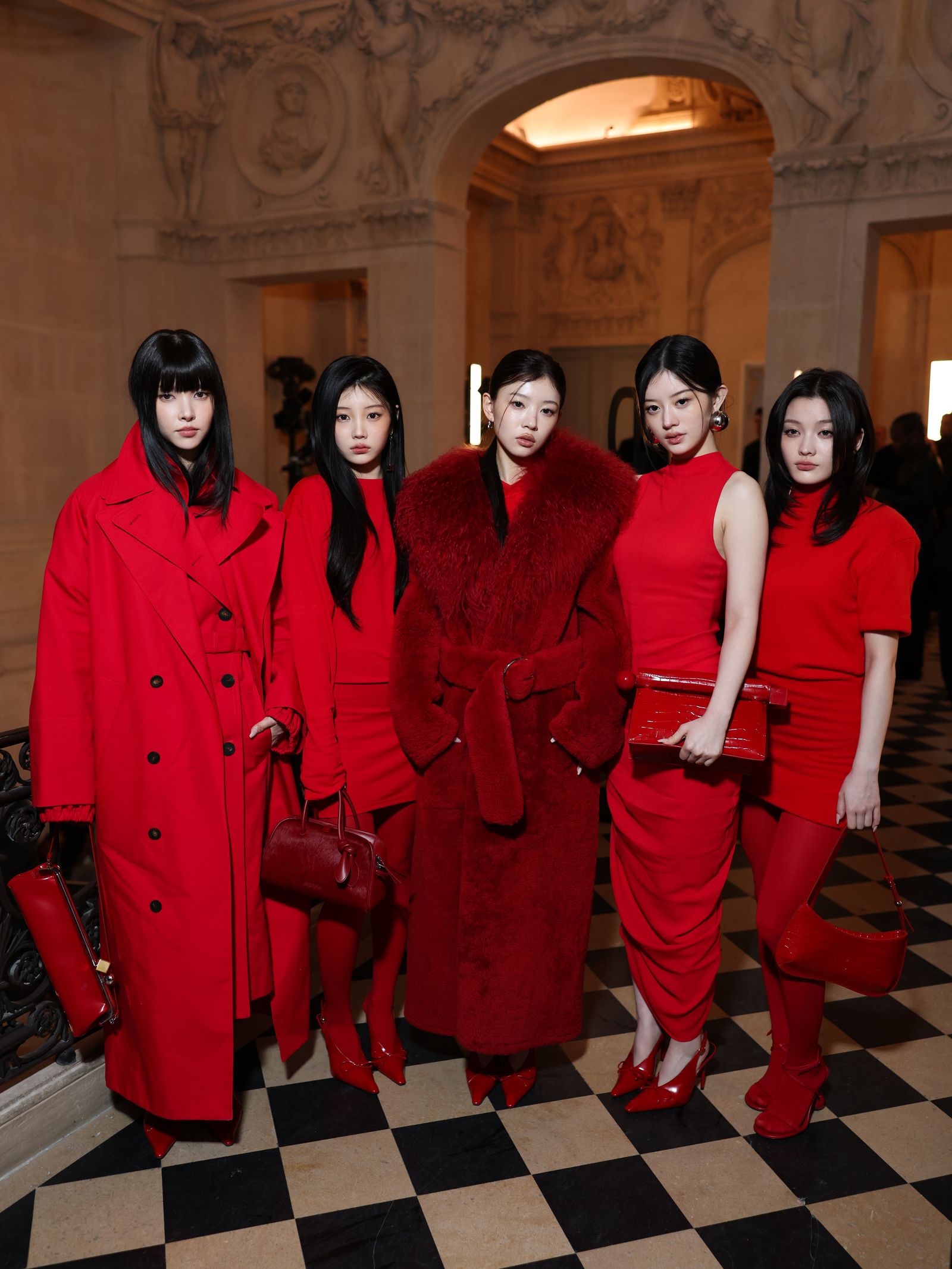 Monochromatic Red Fur Coat and Dress for a Bold Statement Monochromatic Red Fur Coat and Dress for a Bold Statement — Winter Date Night Outfits 2027