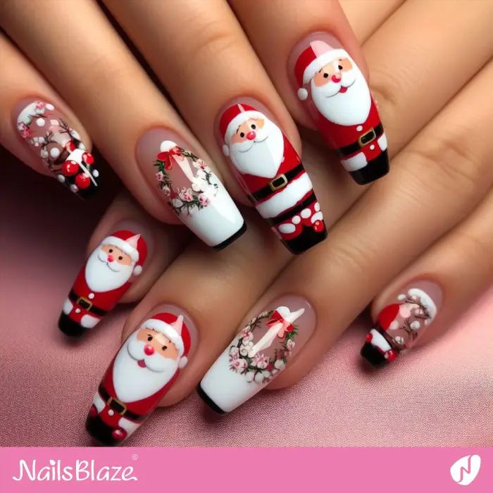Glossy Matte Visual Idea Glossy Matte Visual Idea — Santa Nails 2026