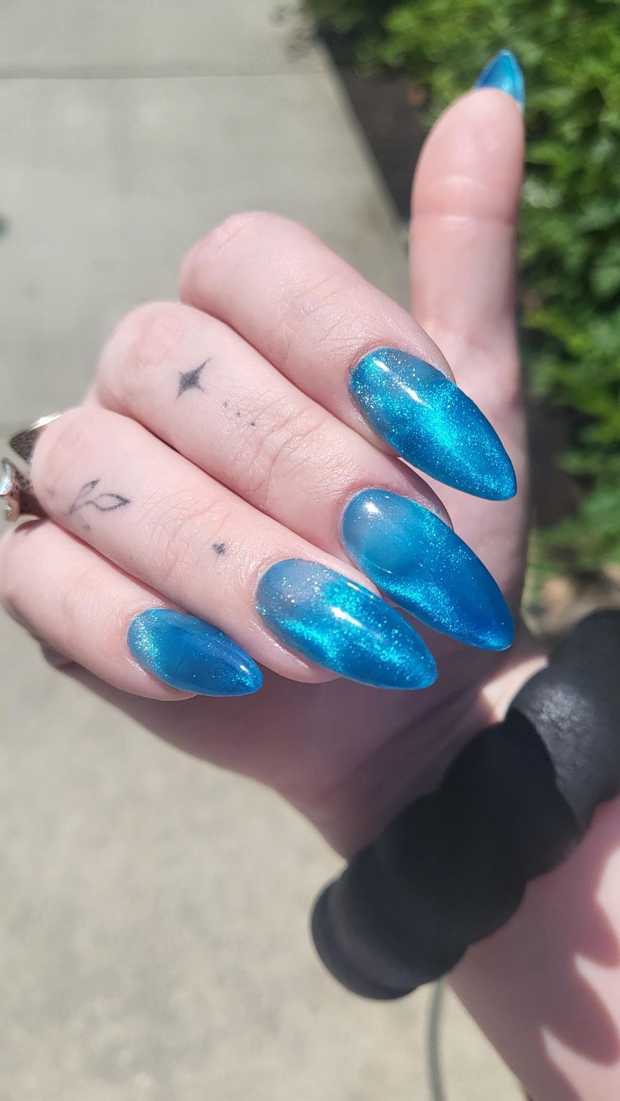 Glossy With Glitter Visual Idea — Coastal Nails 2027