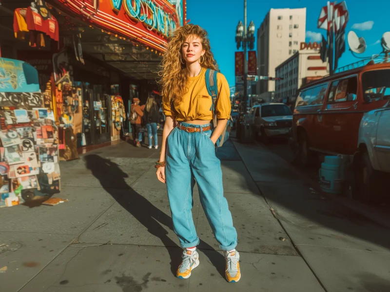Graphic Sweatshirt and Maxi Skirt with Retro Sneakers Graphic Sweatshirt and Maxi Skirt with Retro Sneakers — Retro Sneakers Outfits 2027