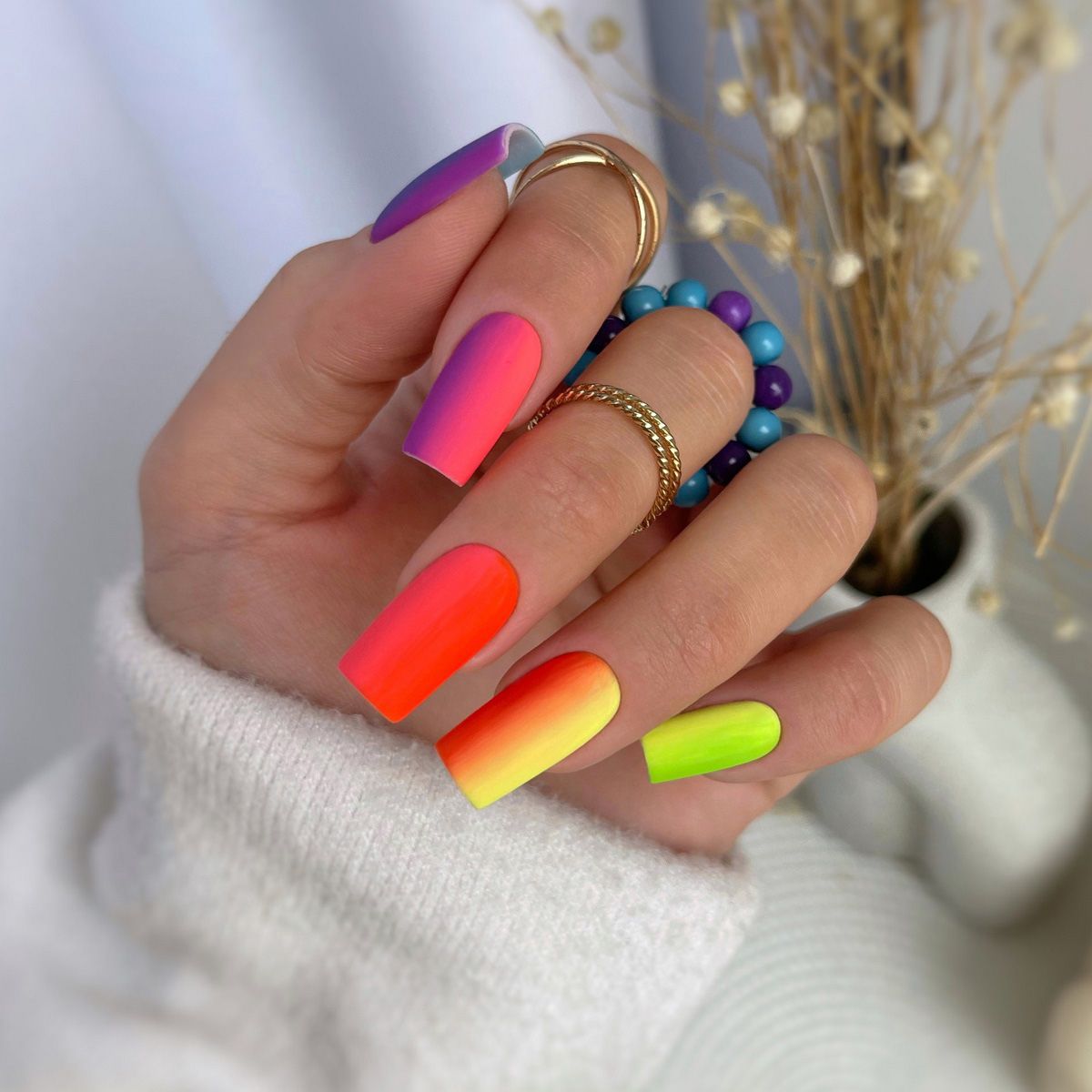 Matte Visual Idea Matte Visual Idea — Neon Acrylic Nails 2027