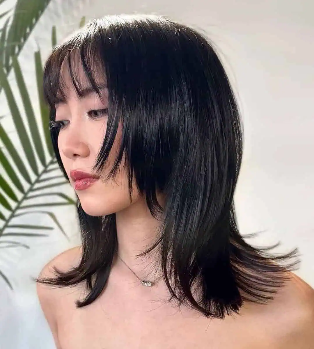 Collarbone Black Wolf Cut — Long Wolf Cut 2027