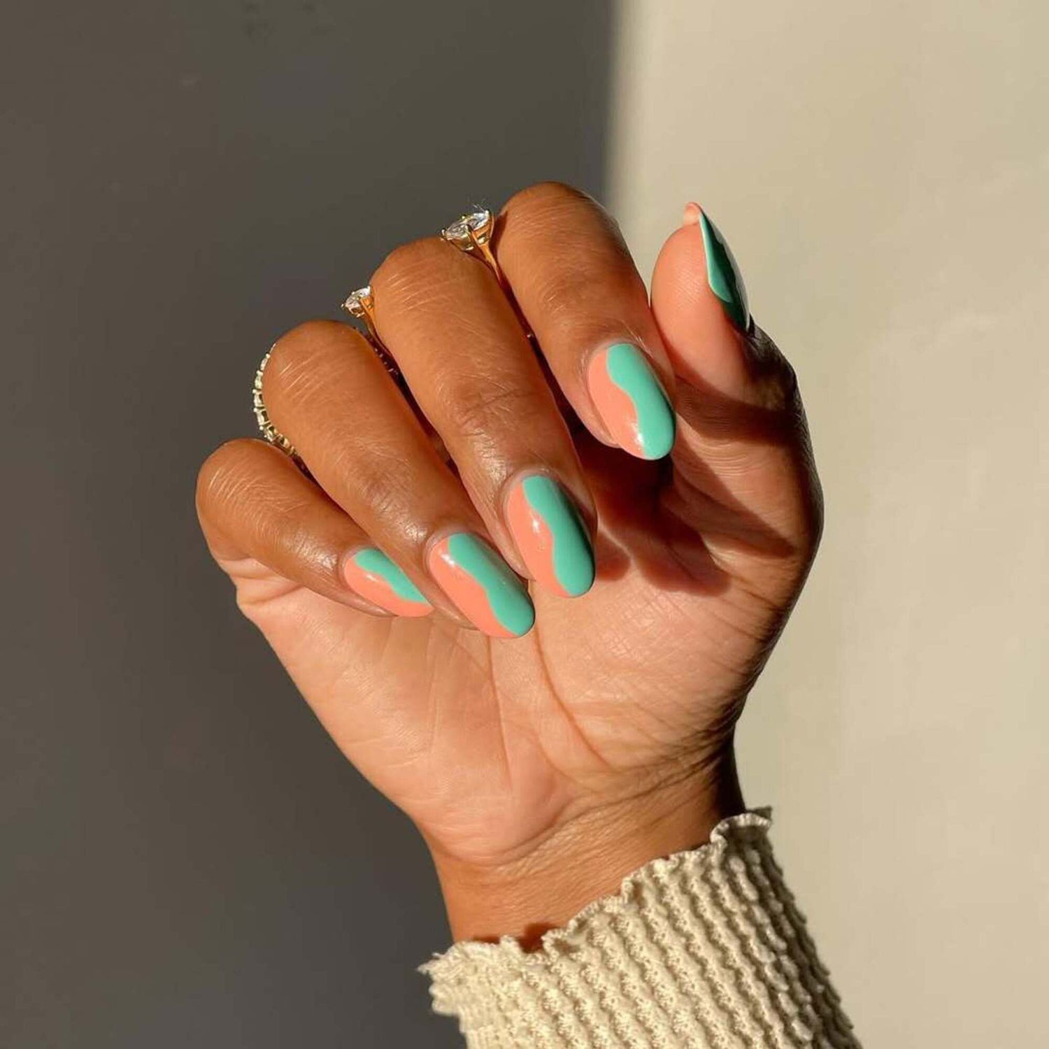 Color Block Design On All Nails Visual Idea Color Block Design On All Nails Visual Idea — Short Gel Nails 2027