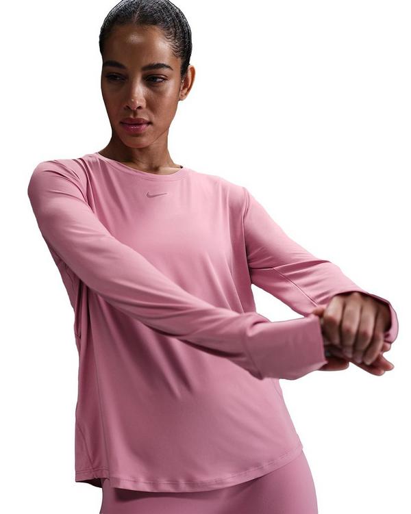 Relaxed Pink Knit Top with Nike Logo Relaxed Pink Knit Top with Nike Logo — Nike Outfits 2027