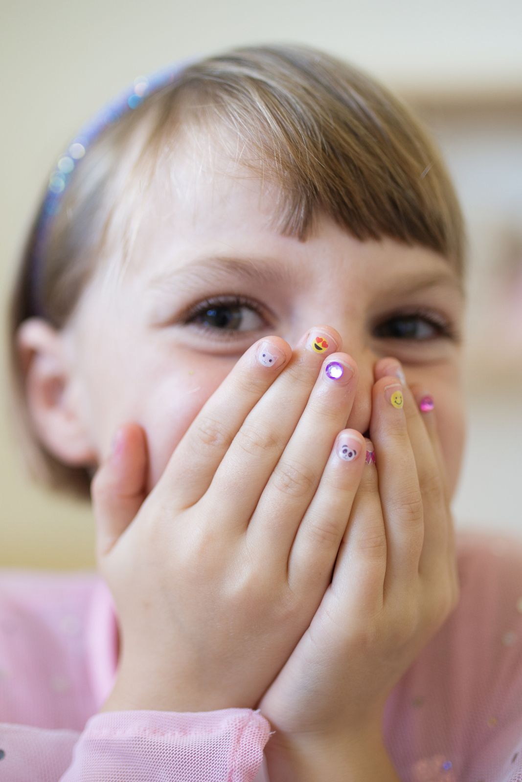 Emoji Faces and Iridescent Glitter Emoji Faces and Iridescent Glitter — Toddler Nails 2027