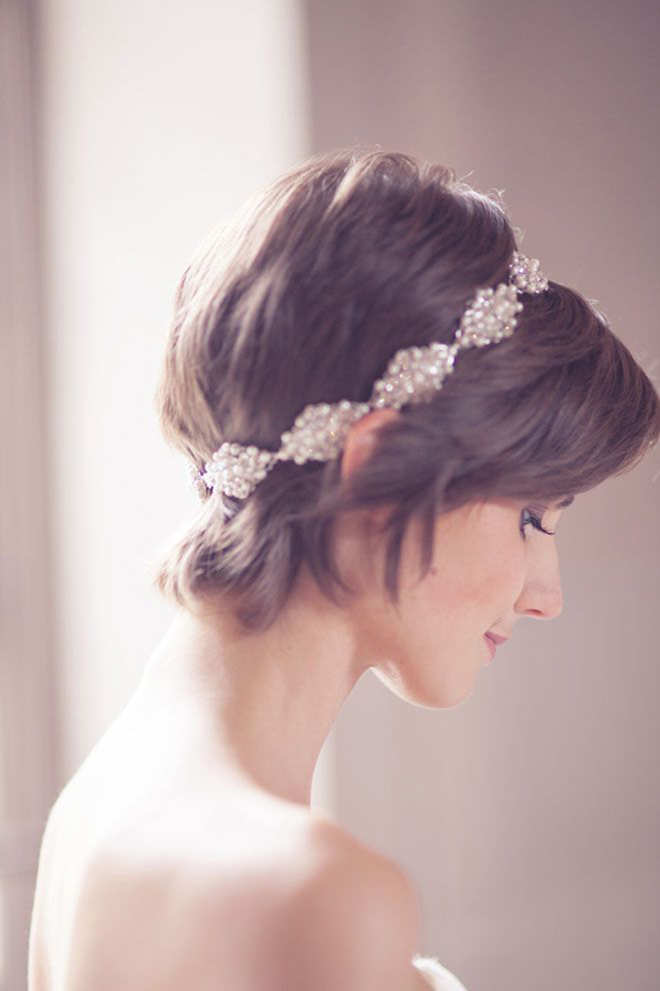Light Brown Pixie With Swept Bangs And Headband Light Brown Pixie With Swept Bangs And Headband — Wedding Hairstyles 2027 for Short Hair