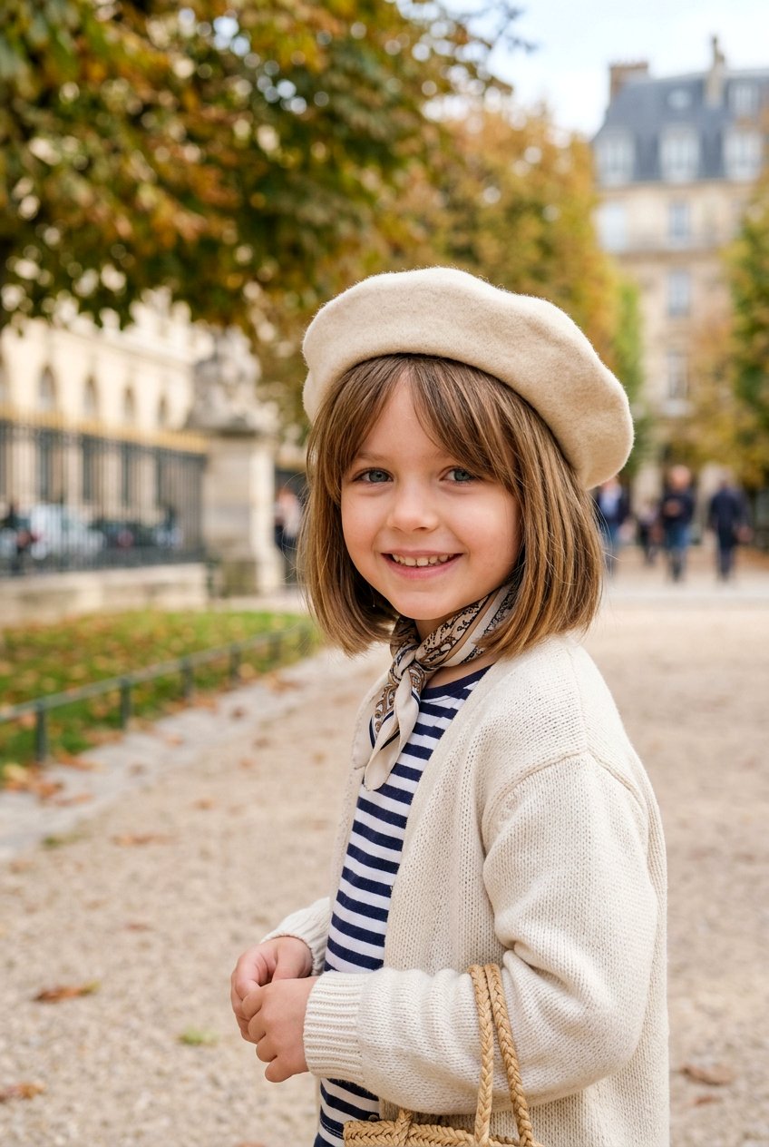Light Brown Bob With Curtain Bangs — Bob 2027 for Little Girls