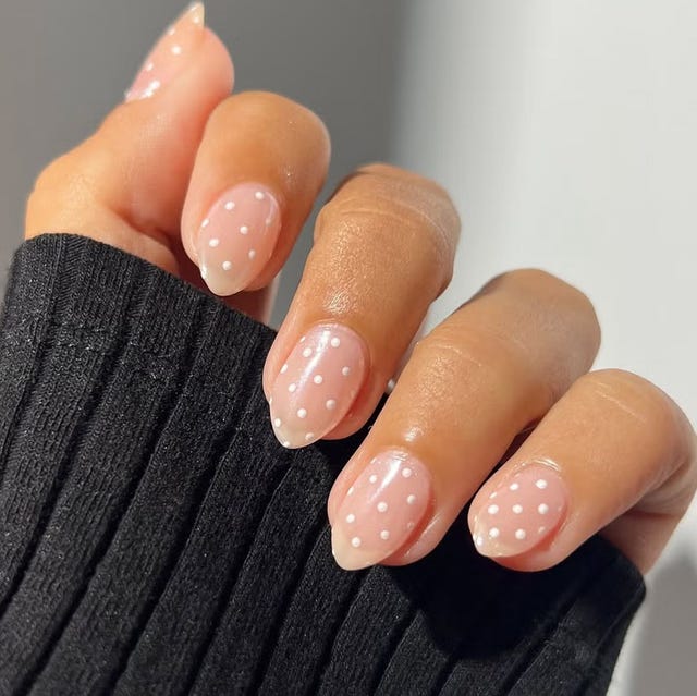 Sheer Nude Polka Dot Nails Sheer Nude Polka Dot Nails — Nail Art 2027 for Beginners