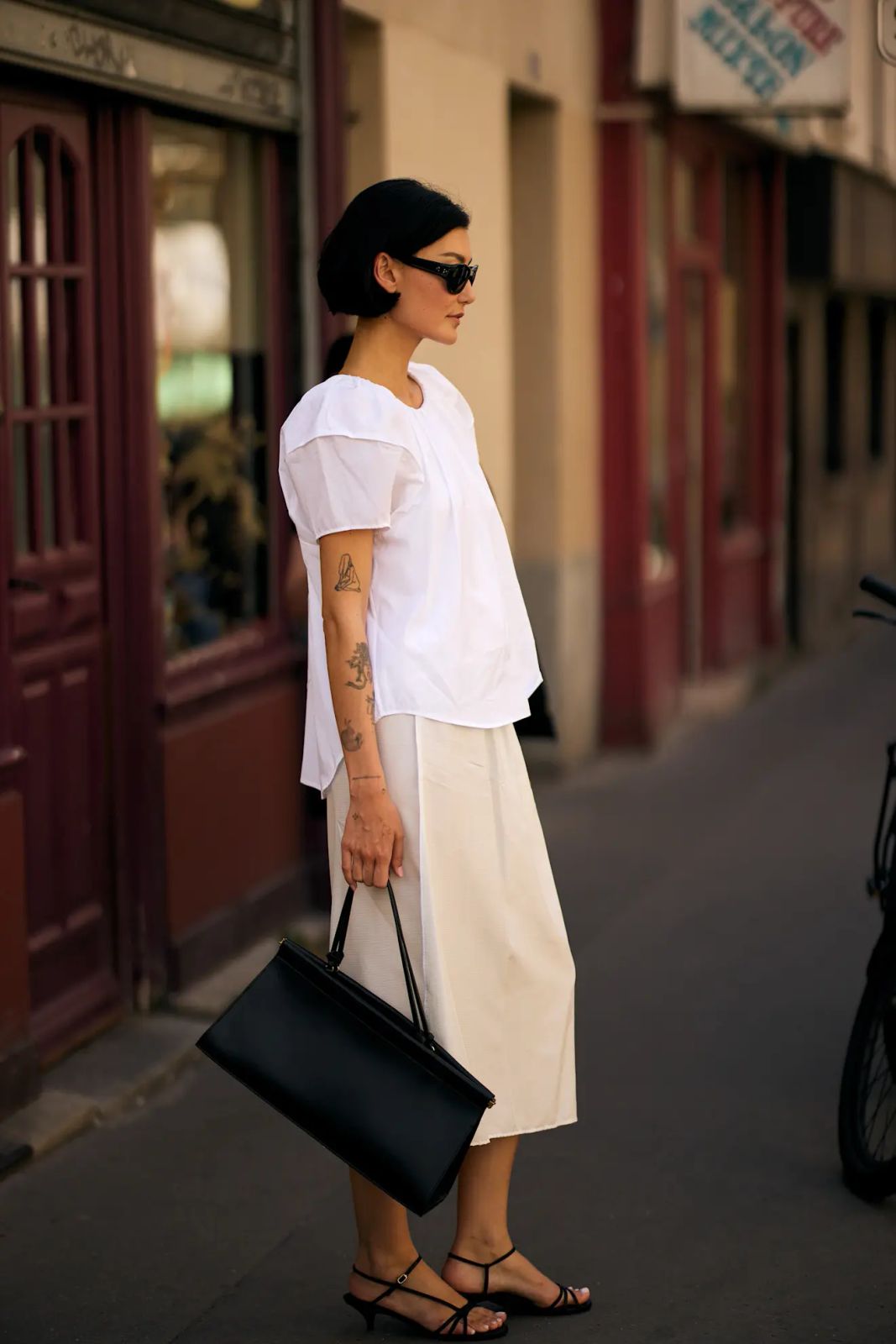 Black Strappy Sandals Outfit Idea Black Strappy Sandals Outfit Idea — Summer Blouse Outfits 2027