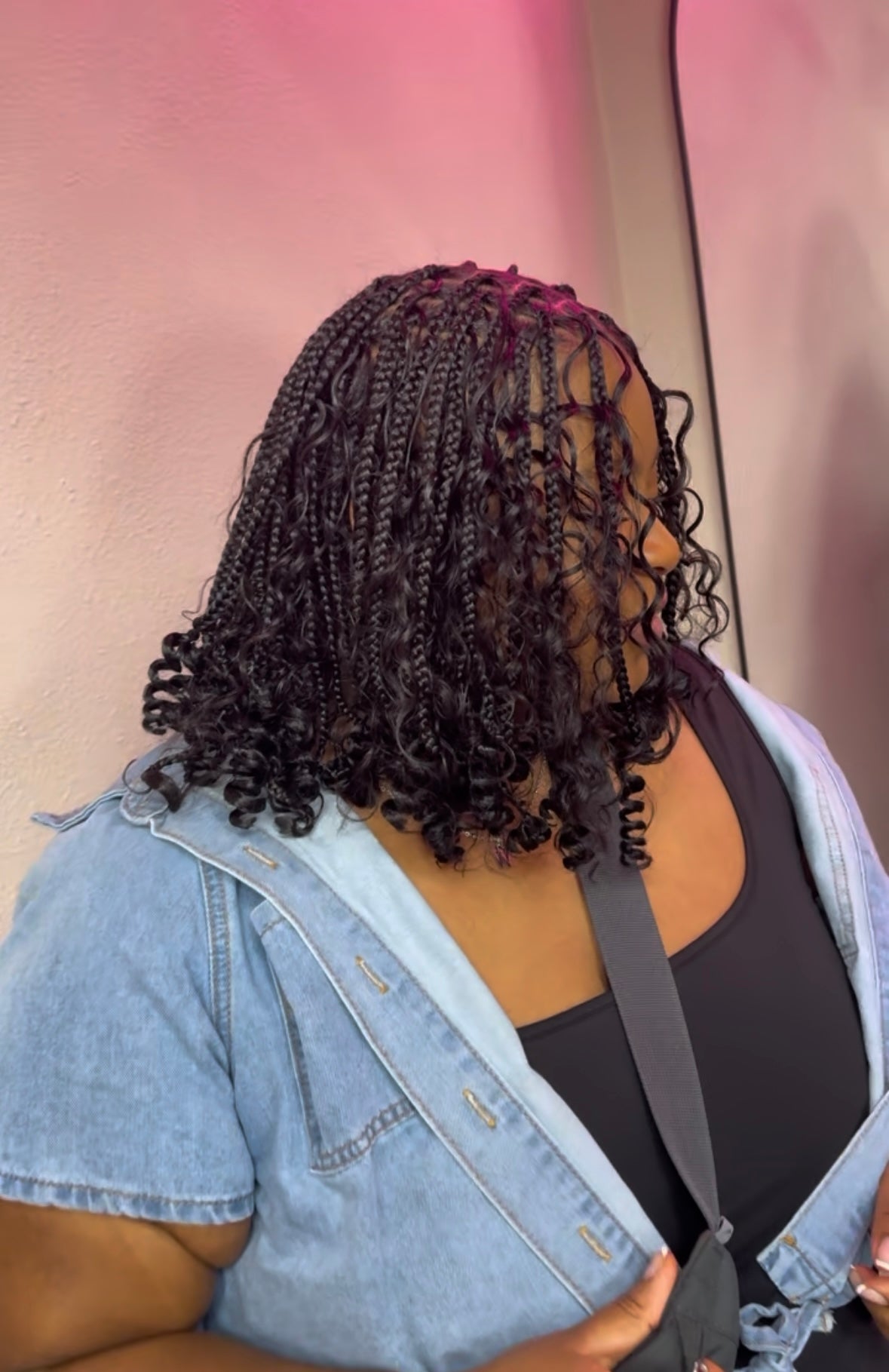 Braided Bob with Curly Ends Braided Bob with Curly Ends — Bora Bora Braids 2027