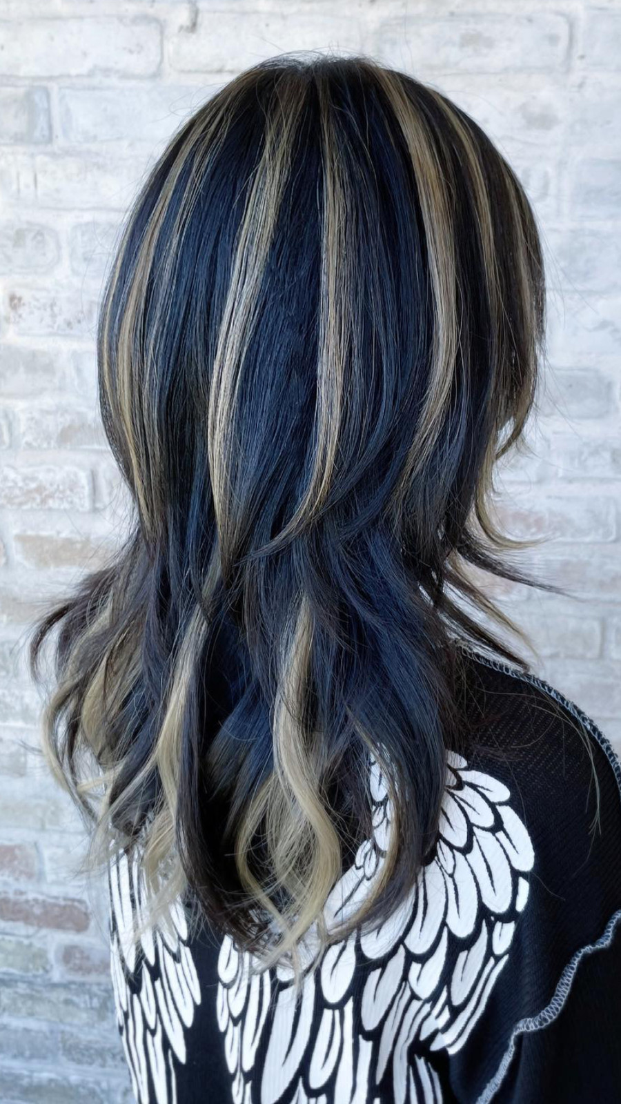Textured Shag With Chunky Blonde Textured Shag With Chunky Blonde — Chunky Blonde Highlights on Brown Hair 2027