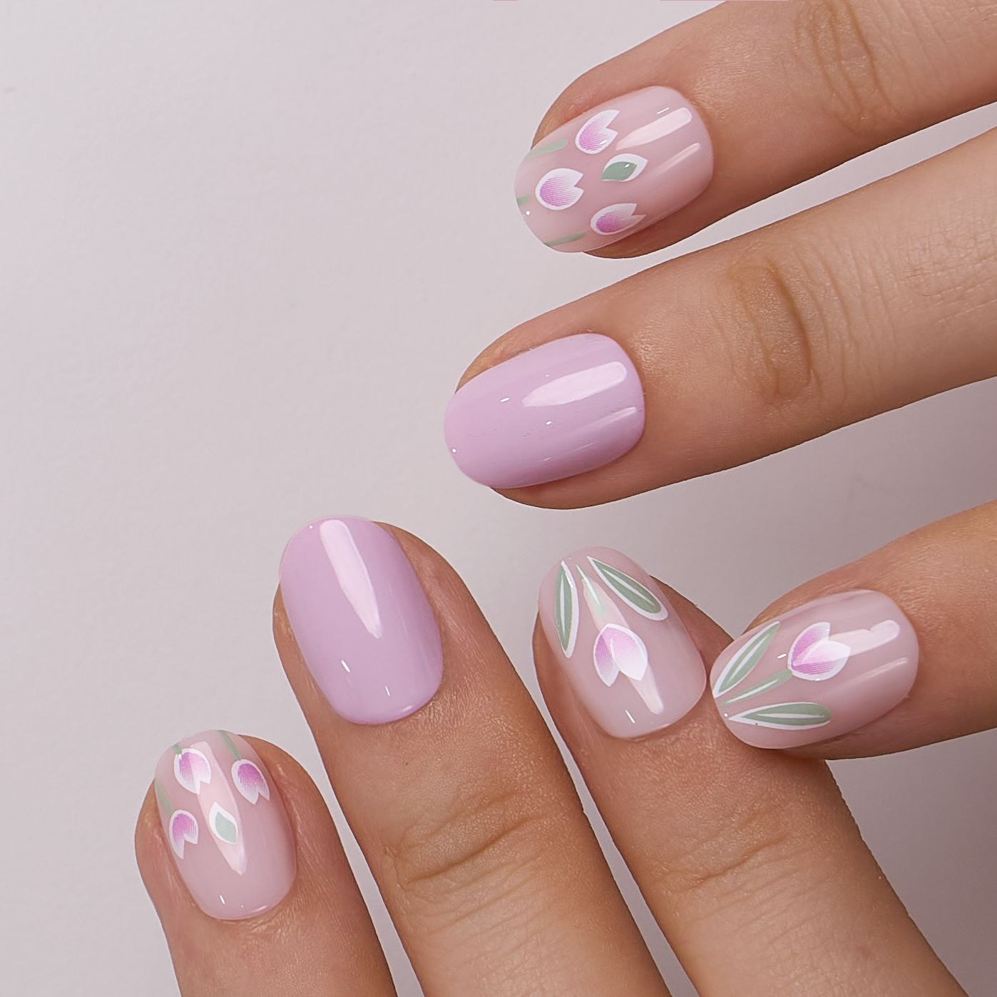 Spring Feminine Visual Idea — Pastel Oval Nails 2027