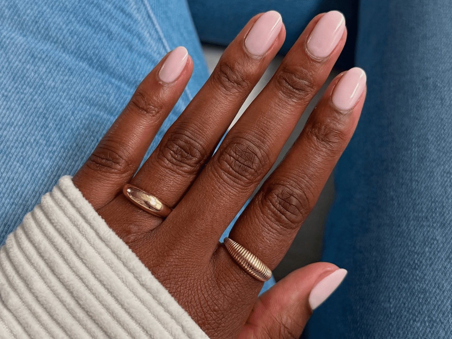 Sheer Nude Pink Short Square Nails Sheer Nude Pink Short Square Nails — Nails That Last 2027