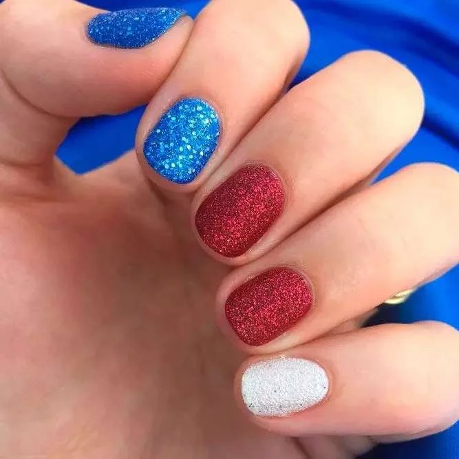 Short Square All-Over Glitter Short Square All-Over Glitter — Memorial Day Nails 2027