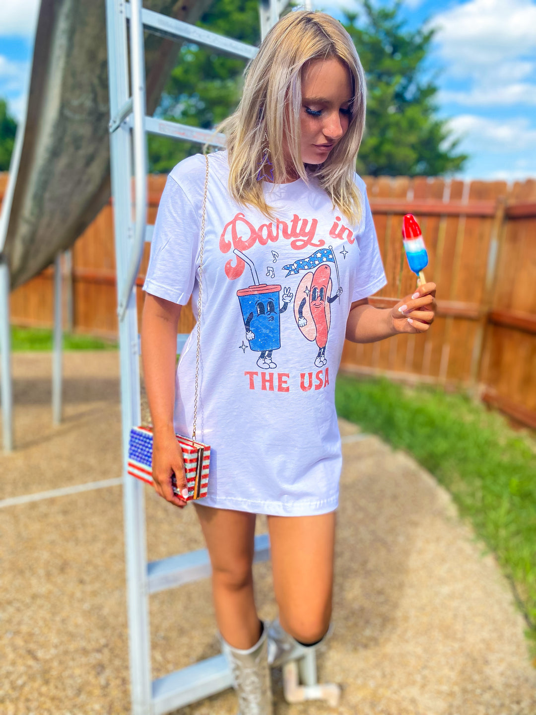 All-American Cool: Graphic T-Shirt Dress All-American Cool: Graphic T-Shirt Dress — Darty Outfits 2027