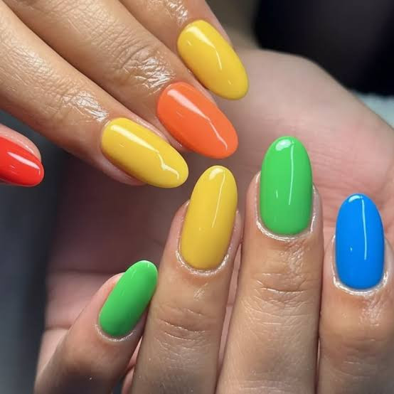Solid Vibrant Colors Solid Vibrant Colors — Rainbow Rave Nails 2027