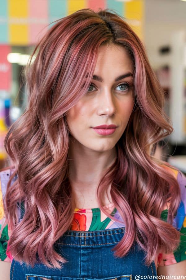 Long Blonde With Seamless Pink Balayage Long Blonde With Seamless Pink Balayage — Blonde 2027 with Pink Hair