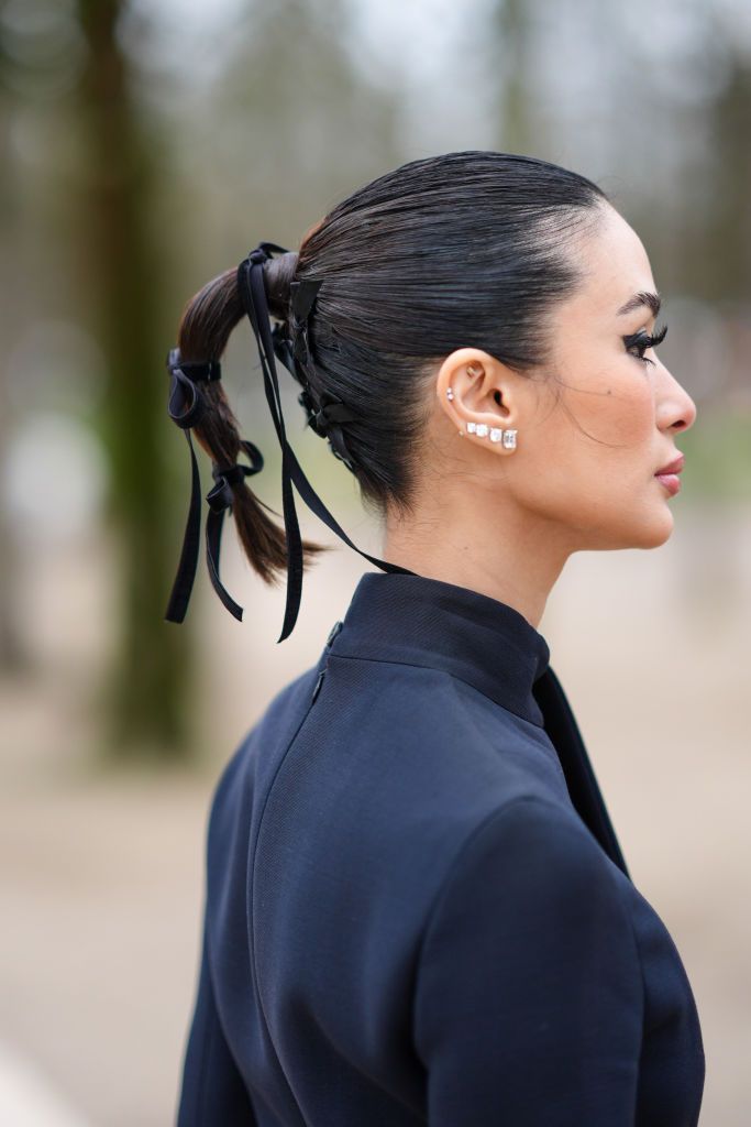 Blunt Bangs Visual Idea — Ponytail Hairstyles 2027 for Thin Hair