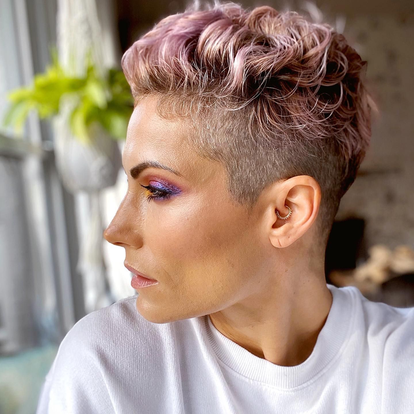 Pink and Brown Textured Pixie Pink and Brown Textured Pixie — Two Tone Pixie 2027