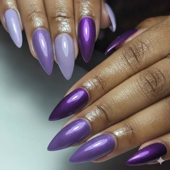 Visual Idea — Winter Purple Nails 2027