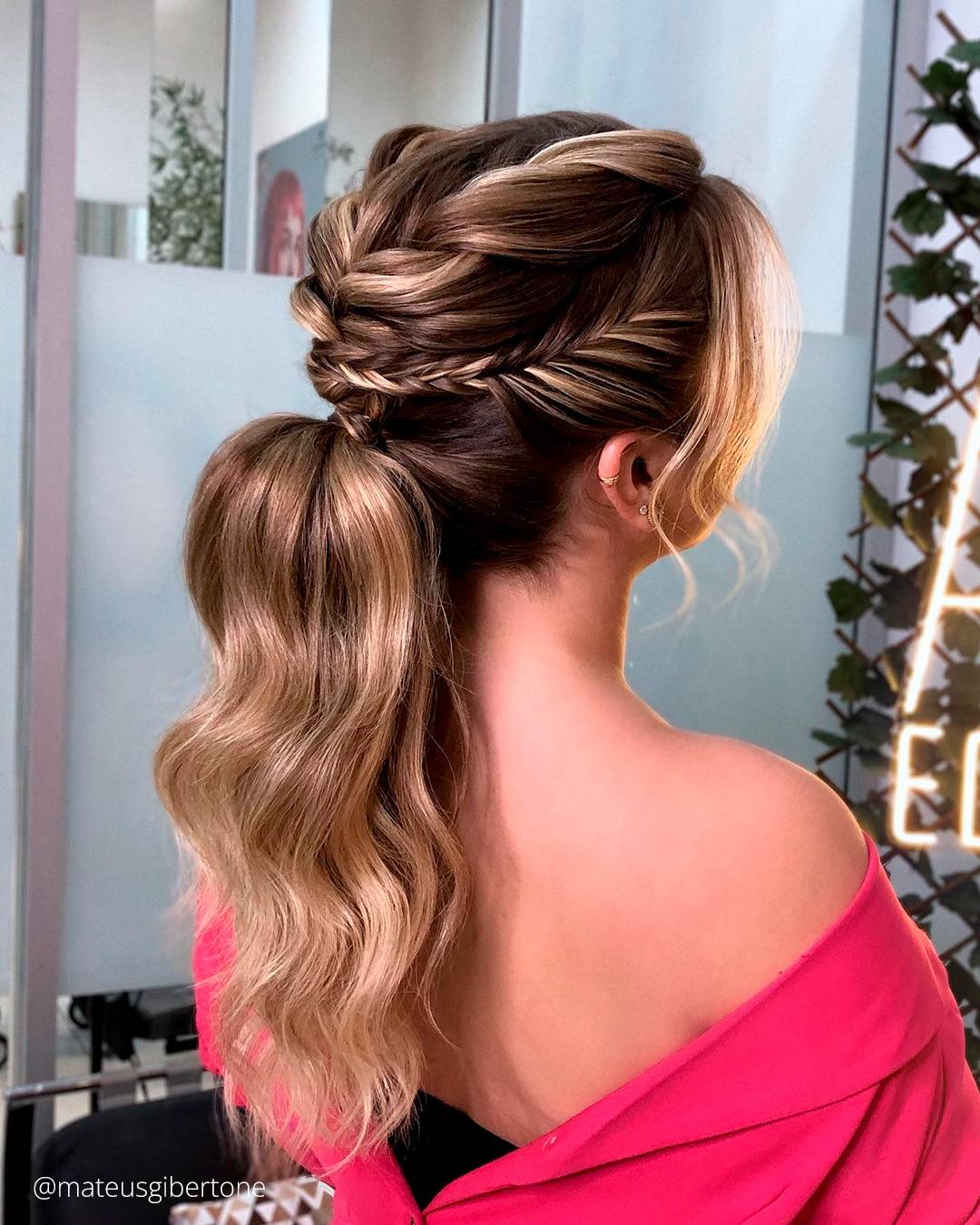 Honey Blonde Fishtail Braided Ponytail Honey Blonde Fishtail Braided Ponytail — Braided Ponytail 2027