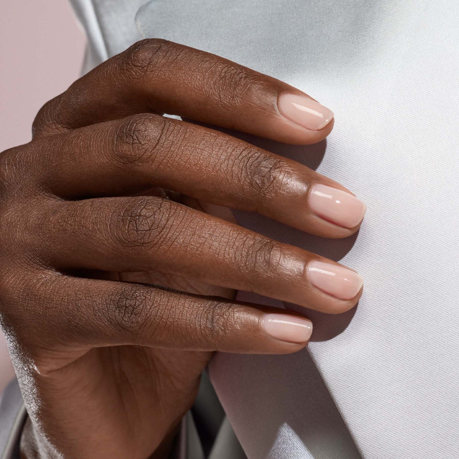 Sheer Pink Beige Short Square Nails — Pastel Nails 2027 for Brown Skin