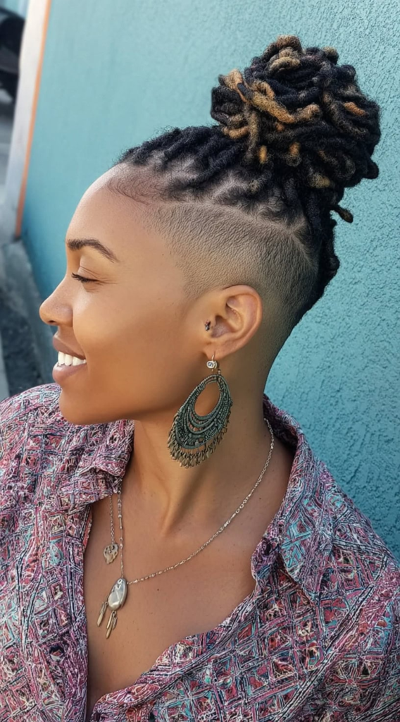 Dark Brown With Blonde Highlights Visual Idea — Soft Locs 2027