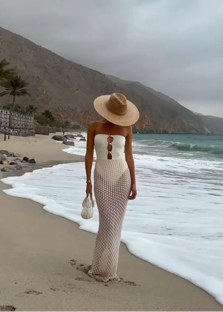 Crochet Swimsuit Material Outfit Idea Crochet Swimsuit Material Outfit Idea — Vacation Slides Outfits 2027