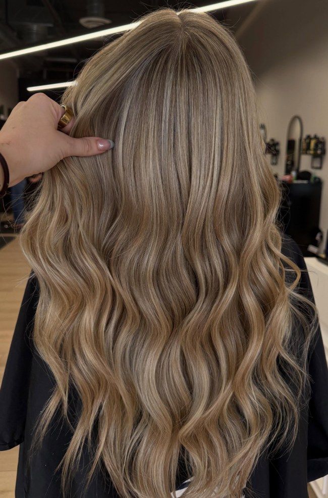 Taupe Blonde Balayage Visual Idea — Blonde Wavy Hair 2027