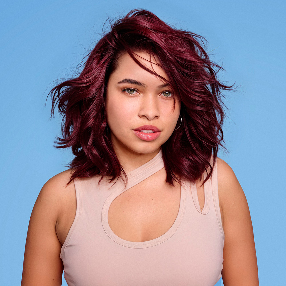 Deep Burgundy Layered Bob Deep Burgundy Layered Bob — Glazed Hair 2027