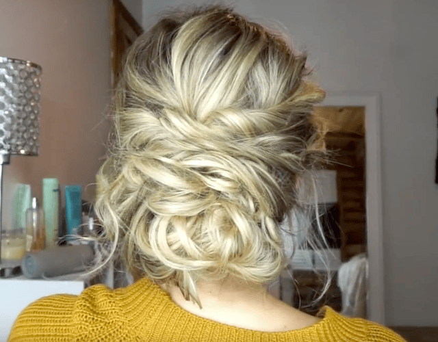Messy Updo Visual Idea Messy Updo Visual Idea — Holiday Hairstyles 2026